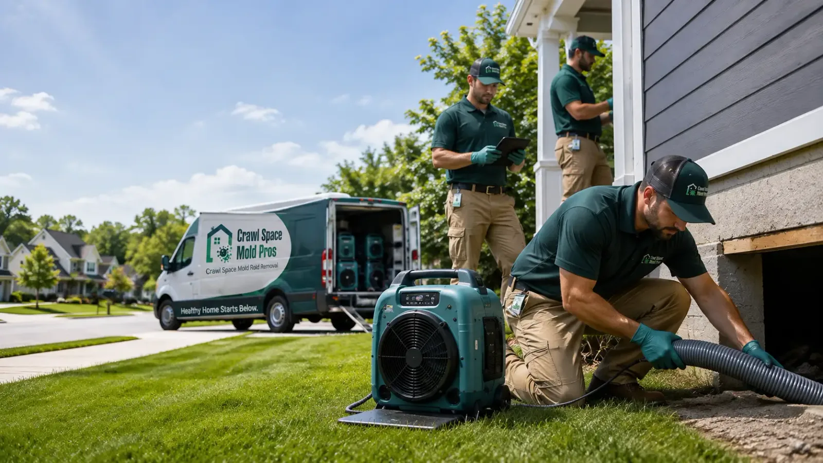 Crawl Space Mold Removal in Farmersville, IL
